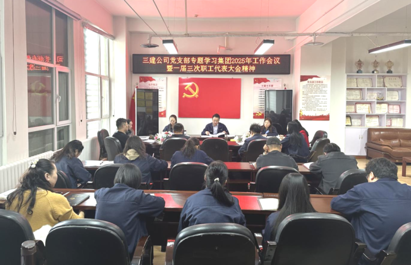 深學(xué)篤行展新姿 凝心聚力啟新程&mdash;&mdash;三建公司黨支部專題學(xué)習(xí)研討集團(tuán)&ldquo;兩會&rdquo;精神